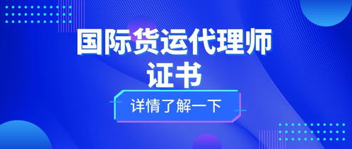 國際貨運代理師證 考試難度、核心職責與證書價值全解析